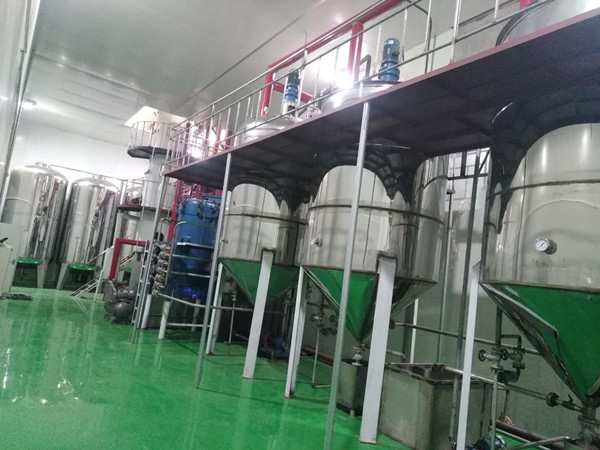 陜西渭南玉米油加工設備安裝現場